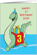 Son, 3rd Birthday Dinosaur card