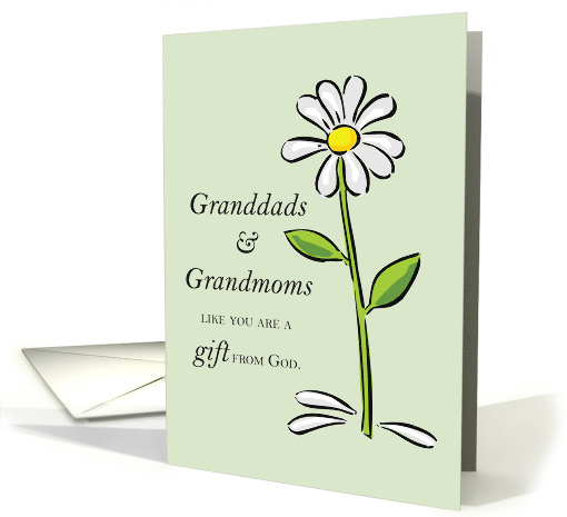 Granddad and Grandmom Gift from God Daisy Religious... (1642728)