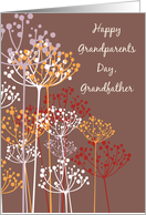 Grandfather Grandparents Day Brown Wildflowers Religious card