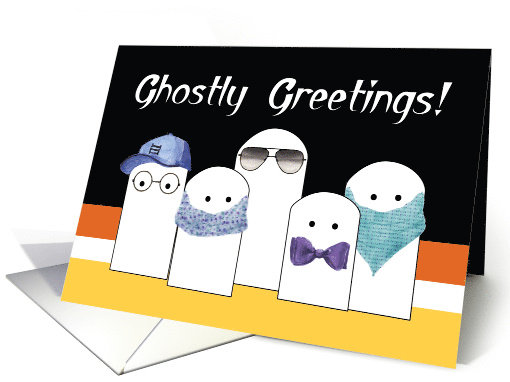 Halloween Cute Ghosts in Costume card (1643870)