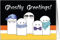 Halloween Cute Ghosts in Costume card