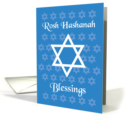 Rosh Hashanah Blessings Jewish Star of David card (1647180)
