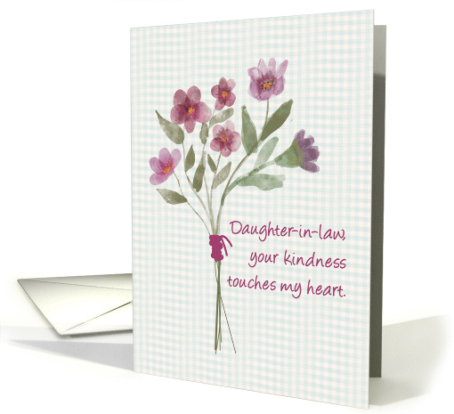 Daughter in Law Bouquet of Flowers Religious Thank You card (1653230)