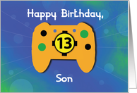 Son 13 Year Old Birthday Gamer Controller card