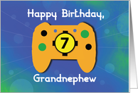 Grandnephew 7 Year Old Birthday Gamer Controller card