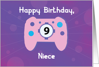Niece 9 Year Old Birthday Gamer Controller card