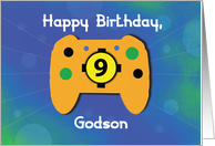Godson 9 Year Old Birthday Gamer Controller card