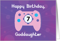 Goddaughter 7 Year Old Birthday Gamer Controller card