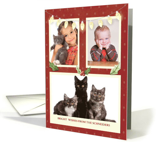 Three Photo Personalize From Name Light String Red Polka... (1660968)