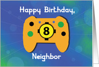 Neighbor Boy 8 Year Old Birthday Gamer Controller card