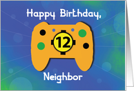 Neighbor Boy 12 Year Old Birthday Gamer Controller card