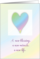 Congratulations on Birth of Rainbow Baby card