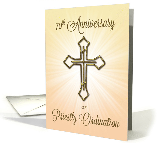 70th Anniversary of Priestly Ordination Gold Looking... (1672156)