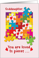 Goddaughter Birthday Puzzle Love to Pieces card
