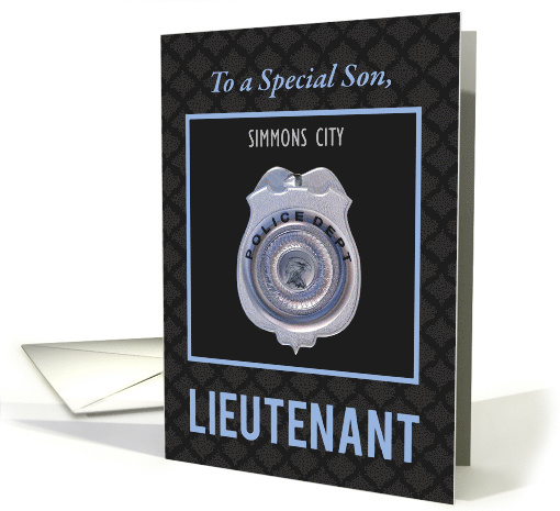 Son Promotion to Lieutenant in Police Department... (1674400)