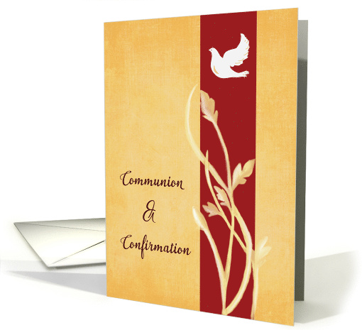 RCIA Communion and Confirmation Dove and Wheat card (1675322)