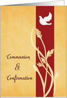 RCIA Communion and Confirmation Dove and Wheat card