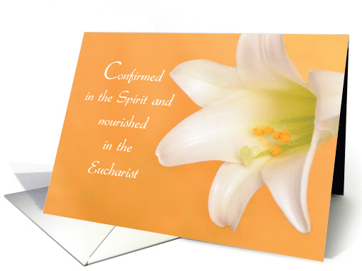 Celebrating RCIA Congratulations Lily Golden Color card (1675470)