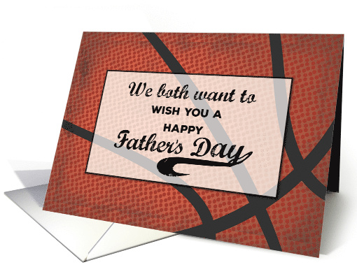 From Both of Us Fathers Day Basketball Large Distressed... (1678754)