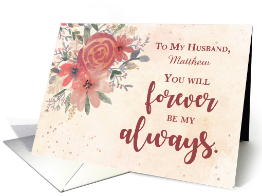 To Husband Custom Name Wedding Anniversary Forever Be My... (1680126)