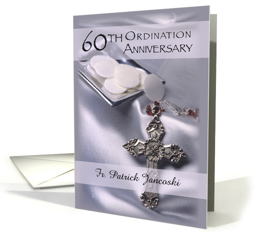 60th Ordination Anniversary Congratulations Custom Name... (1683384)