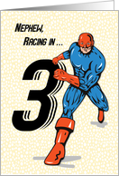 Nephew 3rd Birthday Superhero card