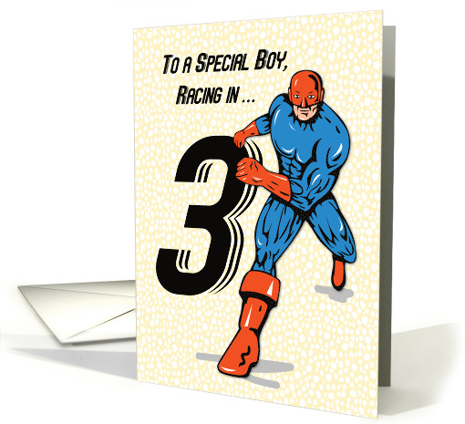 Special Boy 3rd Birthday Superhero card (1687730)