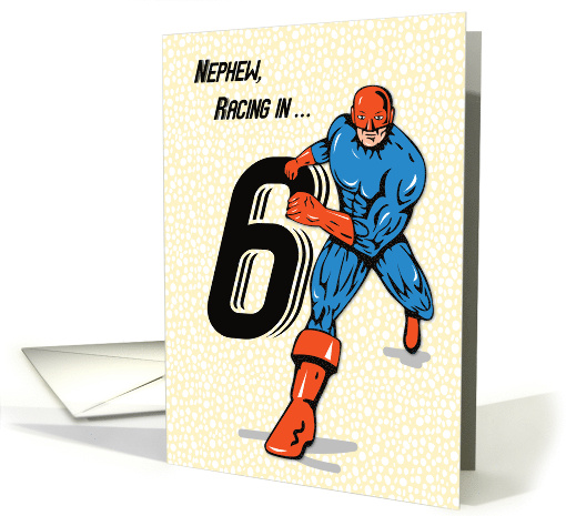 Nephew 6th Birthday Superhero card (1688026)