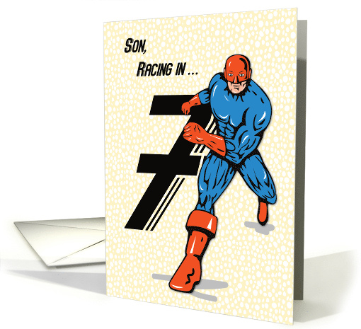 Son 7th Birthday Superhero card (1688046)