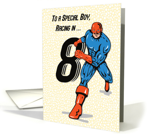 Special Boy 8th Birthday Superhero card (1688212)