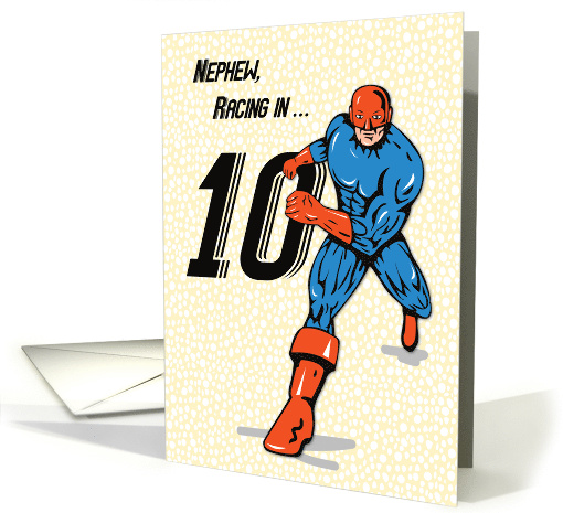 Nephew 10th Birthday Superhero card (1688352)