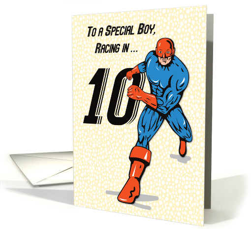 Special Boy 10th Birthday Superhero card (1688362)