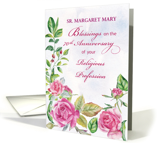 Nun Custom Name 70th Anniversary of Religious Profession... (1698980)