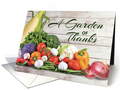 Thanks for Sharing Garden Vegetables and Produce on Wood... (1701094)