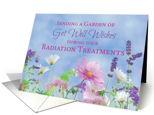 Get Well During Cancer Radiation Treatments Garden Flowers card