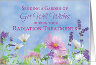 Get Well During Cancer Radiation Treatments Garden Flowers card