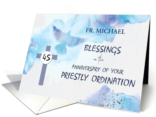 Custom Name Priest 45th Ordination Anniversary Blessings... (1710864)