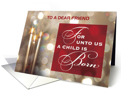 Custom Relationship Friend Christmas Candles Child is... (1710938)
