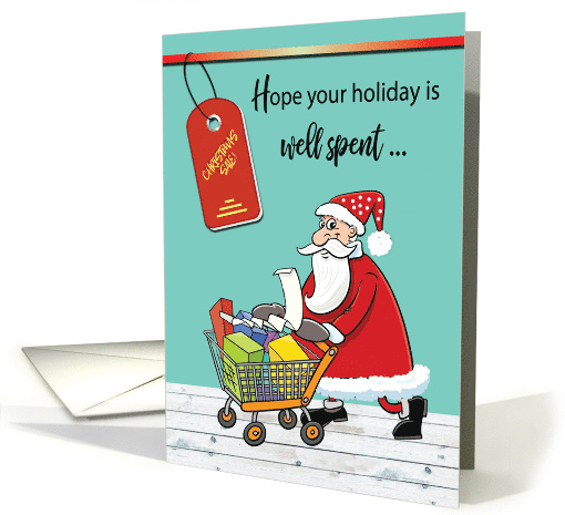 Santa Humorous Charge Out of the Holidays card (1710986)