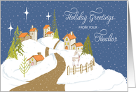 From Realtor Christmas Cozy Houses in Snow card