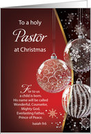 Pastor Christmas...