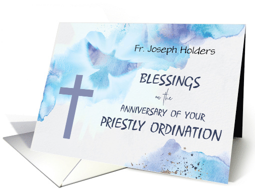 Custom Name Priest Ordination Anniversary Blessings... (1715456)