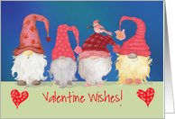 Gnome Valentine Wishes With Bird card