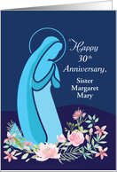 Thirtieth 30th Anniversary of Religious Life to Nun Mary Kneeling card