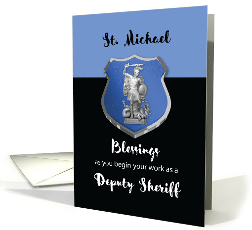 New Deputy Sheriff St. Michael Blessings card (1752948)