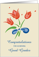 Good Grades Congratulations Flowers card