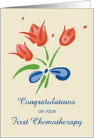 First Chemotherapy Congratulations Flowers card