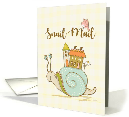 Snail Mail Cute Hello card (1756710)