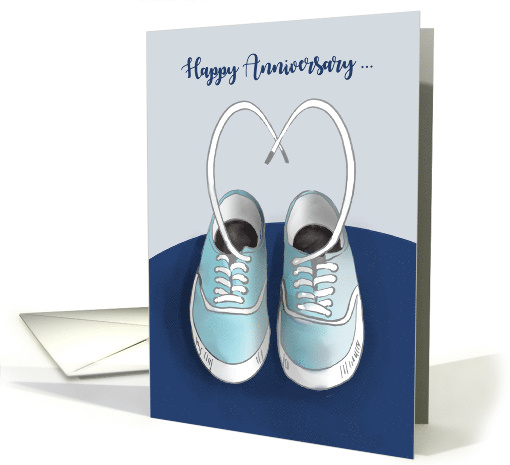 Anniversary to Soul Mate Shoes with Heartstrings card (1758600)
