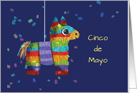 Cinco de Mayo With Colorful Piata Donkey card